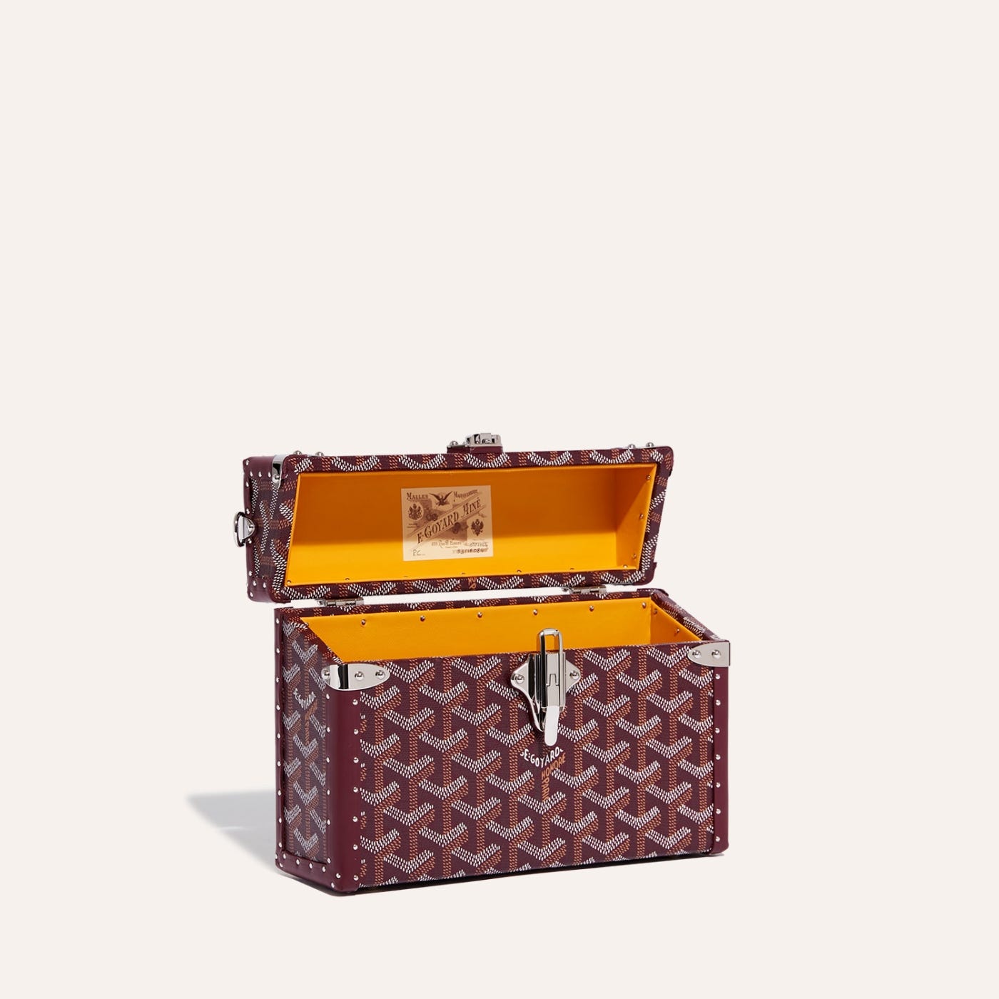 Goyard Cassette Trunk Bag Burgundy - Image 4